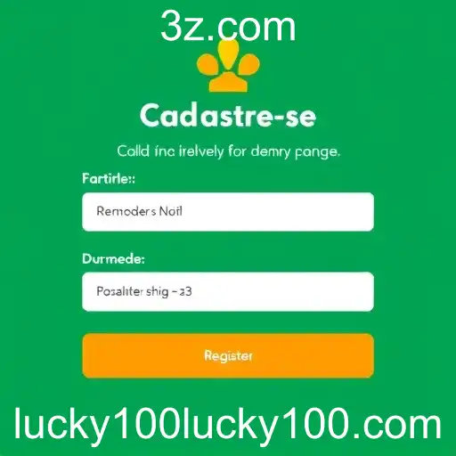 Explorando a Categoria 'Cadastre-se' no Site Lucky100